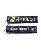Porte clé Remove Before Flight Personnalisé pour les pilotes